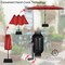 Costway 15FT Double-Sided Twin Patio Umbrella Outdoor Market W/ Crank & Base Grey\Coffee\Turquoise\Beige\Orange\Wine